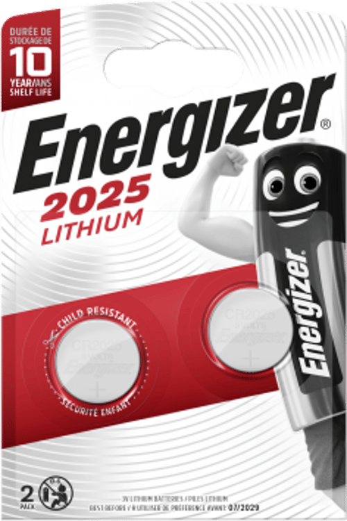 Energizer Knapcelle Lithium Cr2025 3v 2-pack
