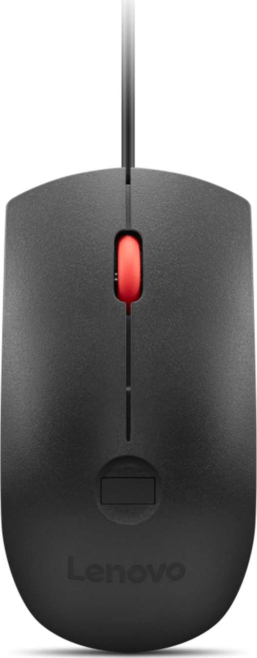 Lenovo - Mus - optisk - 3 knapper - kablet - USB - sort, rød - for ThinkPad T16 Gen 4 21QN