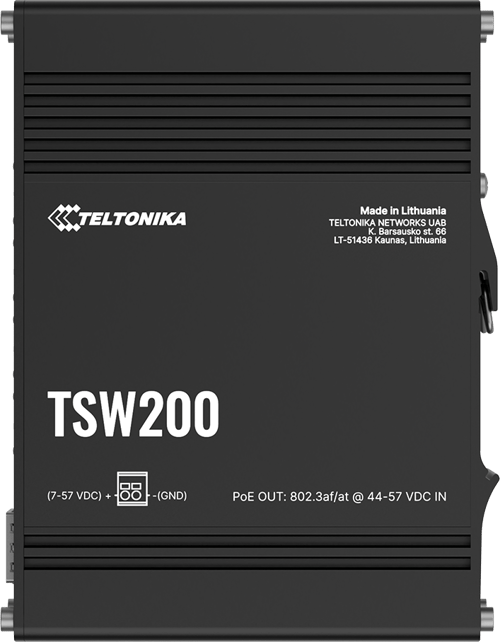 Teltonika TSW200 - Switch - DIN monterbar på skinne - PoE+ (240 W)