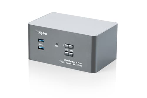 Digitus Ds-12863 Kvm-switchar Grå