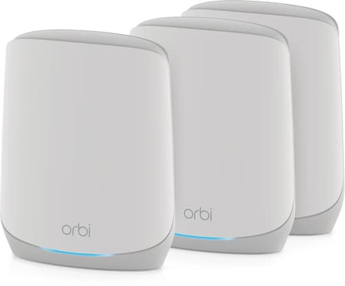 Netgear Orbi RBK763S Tri-band WiFi 6 Mesh System (3-Pack / Router + 2 Satellites) Homeplug / PowerLine