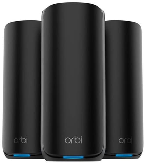 Netgear Orbi 970 Series RBE973SB - Wi-Fi system - Wi-Fi 7 - desktop - Mesh router 802.11a/b/g/n/ac/ax/be (Wi-Fi 7)