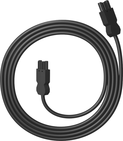 Axessline Anslutningskabel 3pc (hun) - 3pc (han) 1m Sort 1m 3pc 3pc Sort