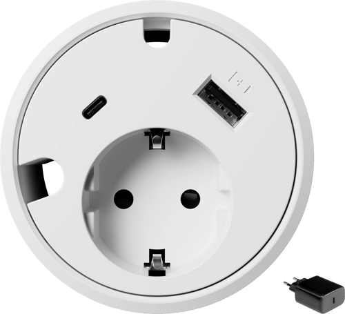 Forming Function Powerdot 16 Kit 1x Strøm (type F) 1x Usb-c 1x Usb-a Med 65w Strømadapter