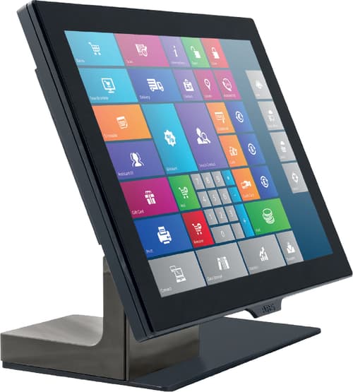 Aures Yuno 15 tommer I3 Pcap 4gb/128gb Black Windows Pos Ready 7