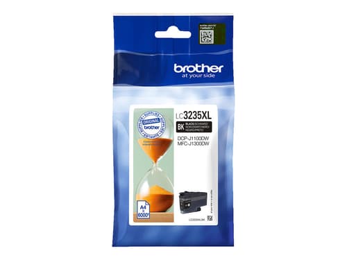 Blækpatron Brother LC3235XLBK sort - højtydende, 6.000 sider
