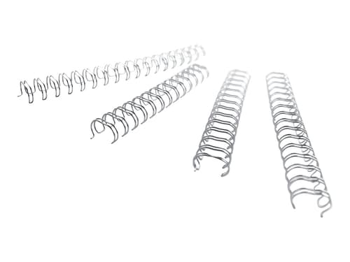 Gbc Metallspiral 3:1 No6 9.5mm A4 Silver 100st