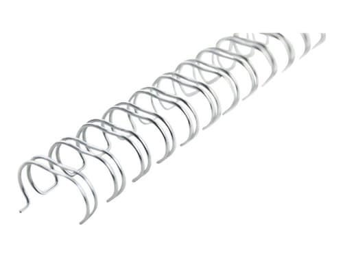 Gbc Metallspiral 3:1 No8 12.5mm A4 Silver 100st