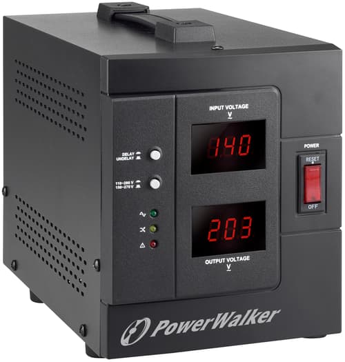 Powerwalker Avr 1500 Siv, 2x Schuko Outlets, 1500va, 0,80 Opf, Black