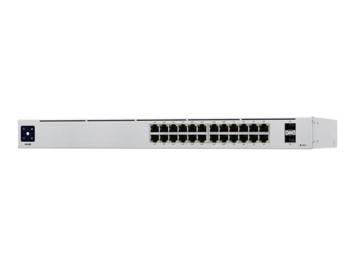 Ubiquiti UniFi Switch USW-24-POE - Switch - Administreret - 24 x 10/100/1000 (16 PoE+) + 2 x Gigabit SFP - desktop, monterbar på stativ - PoE+ (95 W)