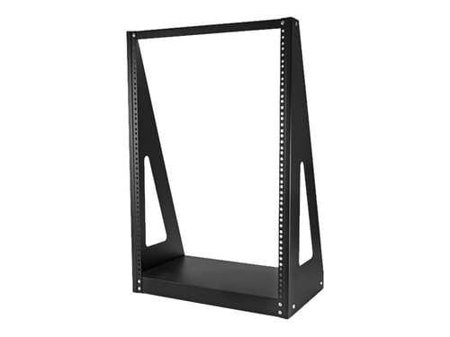 StarTech.com 16U Open Frame Network Rack - 19" 2 Post Free Standing Desktop Rack for Computer, AV, Media, IT Equipment for Server Room (2POSTRACK16)