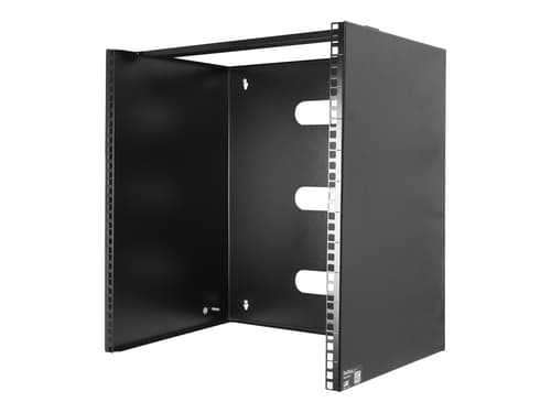 StarTech.com Wall Mount Patch Panel Rack - 15U Wall Mount Rack - 2 Post Open Frame Rack - Wall Mount Network Patch Panel (WALLMNT12) - Beslag til montering på væg - sort - 12U