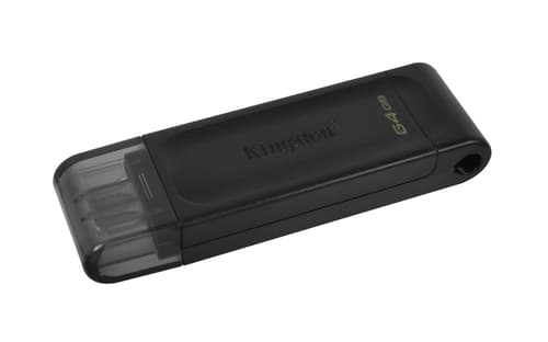 Kingston Datatraveler 70 64gb Usb-c Svart