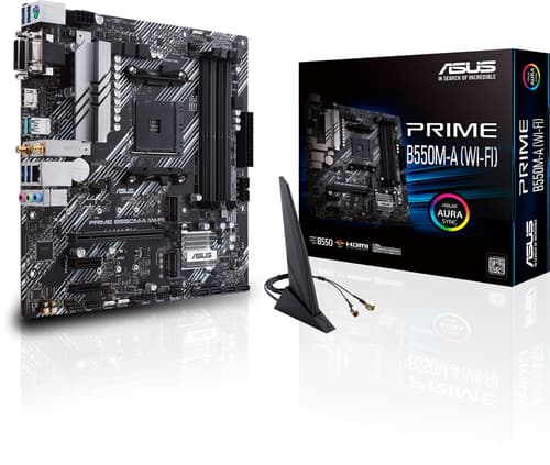 Asus Prime B550m-a (wi-fi) Am4 Micro-atx Bundkort