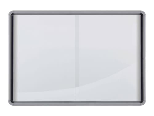 Nobo Tavle Med Glas Og Skydedøre Indendørs 27xa4 Magnetisk Hvid