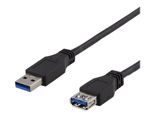 Deltaco Usb3-243 3m Usb-a Usb-a Musta