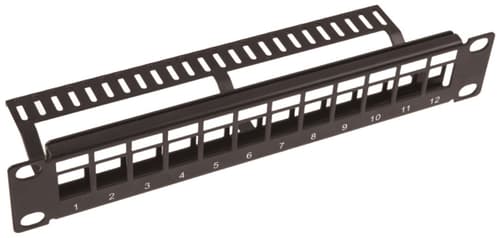 Direktronik Kytkentäpaneeli Musta 1u
