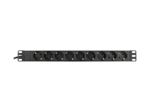 Deltaco Pdu, 9 X Cee 7/4, 1 X Cee 7/7, 2 M, Svart