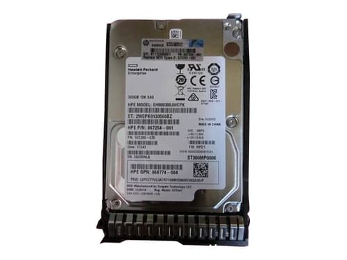 HPE Enterprise - Harddisk - 300 GB - hot-swap - 2.5 SFF - SAS 12Gb/s - 15000 rpm - med HP SmartDrive-taske
