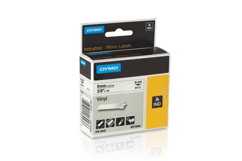 DYMO IND Mærkattape (0,9 cm x 5 m) 1kassette(r) 18443