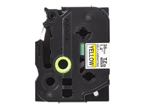 Brother Tape 36mm Tze-sl661 Selvlamineret Sort/gul