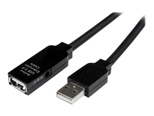 Startech 25m Usb 2.0 Active Extension Cable M/f 25m. Usb-a Usb-a Sort