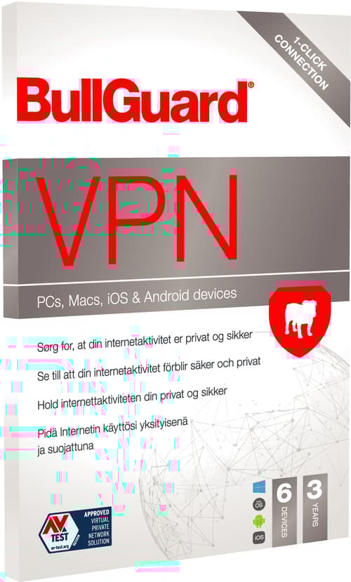 Bullguard Vpn 3y Subs Lic 6-dev