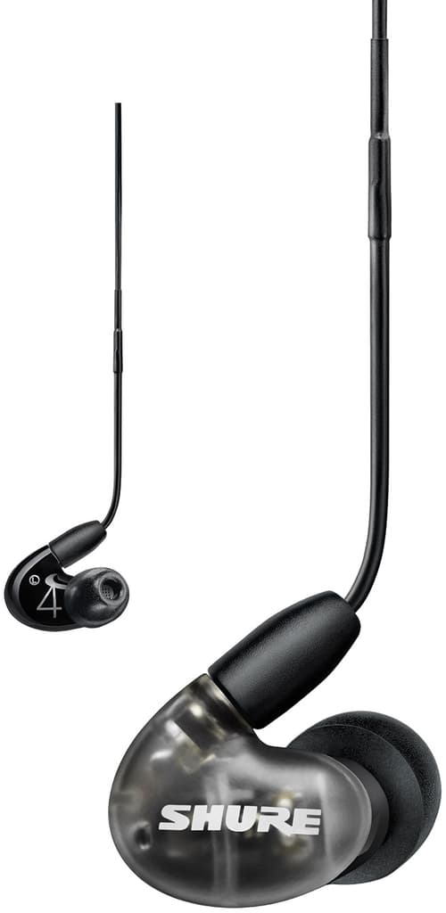 Shure Aonic 4 Stereo Harmaa, Läpikuultava, Musta