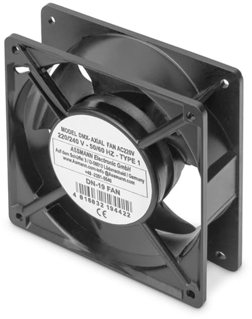 Digitus Dn-19 Fan 120x120 Fan For Racks 230v Ventilator Sort billede