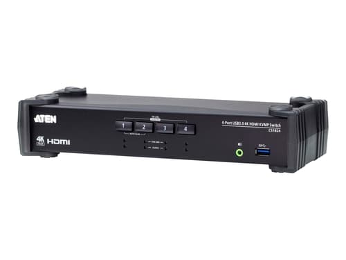 Aten 4-portars Usb 3.0 4k Hdmi Kvmp™ Switch Med Ljudmixerläge