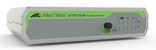 Allied Telesis Fs710/5e Hallitsematon Fast Ethernet (10/100) Vihreä, Harmaa