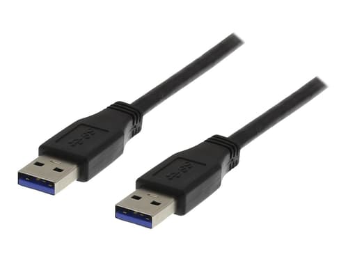 Deltaco Usb 3.0 Kaapeli, A Ur - A Ur, 1m, Musta 1m Usb-a Usb-a Musta