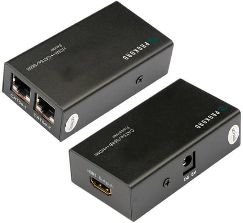 Prokord Ethernet Hdmi Extender 30m 1080p Cat5/6 Sort