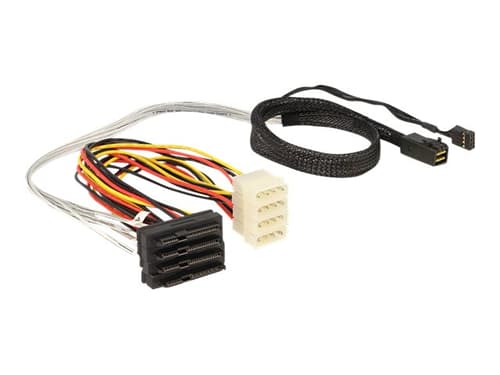 Delock 83390 Serial Attached Scsi (sas)-kabel 0,5 M Flerfarvet billede
