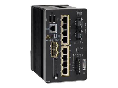Cisco Ie-3200-8p2s-e Verkkokytkin Hallittu L2 Fast Ethernet (10/100) Power Over Ethernet -tuki Musta