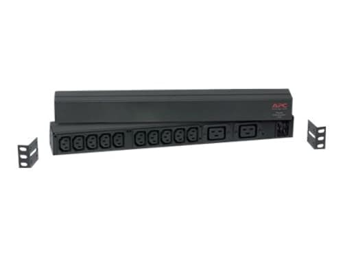 Apc Rack Pdu Basic 1 U 16a 230v Strømforsyningsenhed (pdu) 12 Ac Stikkontakt(er) 0u/1u Sort billede