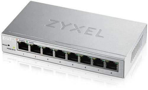 Zyxel GS1200-8 hanterad Gigabit Ethernet (10/100/1000) Silver