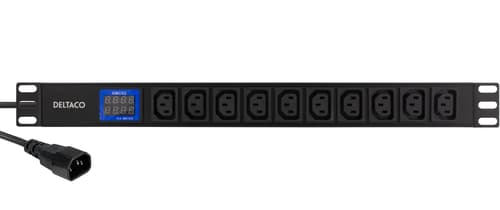 Deltaco Gt-8640 Jatkojohto 2 M 10 Ac-pistorasia(a) Sisätila Musta