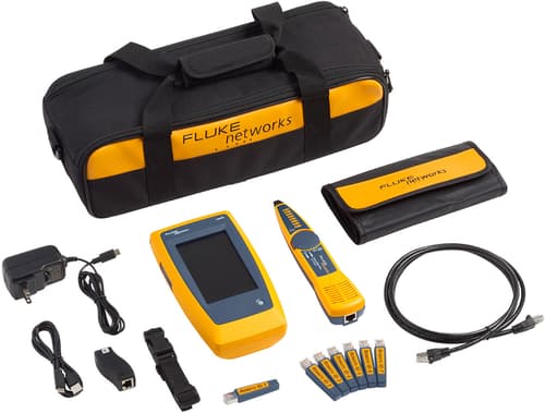 Fluke Networks Fluke Liq-kit Verkkokaapelin Testeri Poe-testeri Harmaa, Keltainen