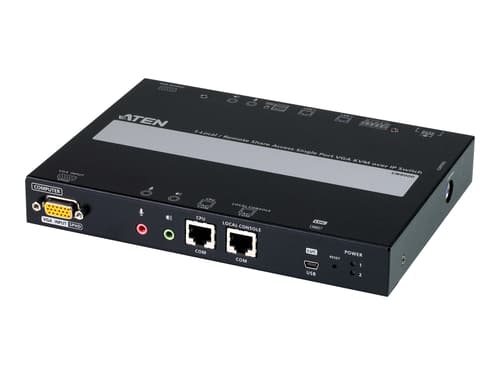 Aten 1-port Vga Kvm Over Ip Switch With Local Or Remote Access