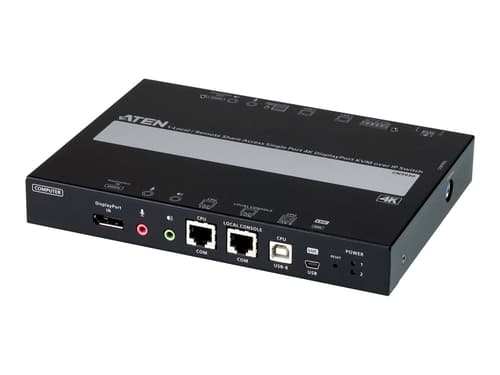 Aten 1-ports 4k Displayport Kvm-över-ip-switch Med Lokal- Eller Fjärråtkomst