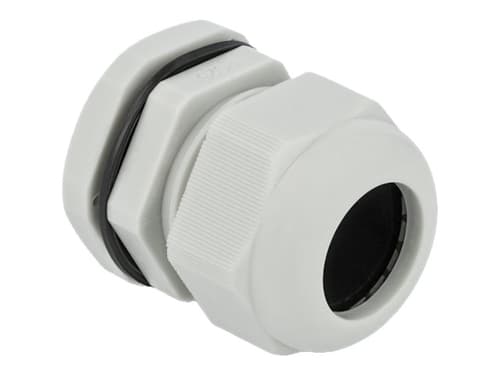 Delock 60225 Kabelgenomföringar Grå Plast 10 Styck