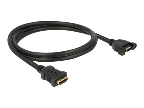 Delock 85466 Hdmi-kabel 1 M Hdmi Typ A (standard) Svart 1m Hdmi Hdmi Svart