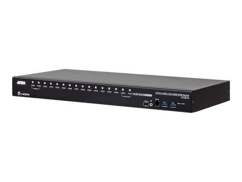 Aten Cs18216 16-port Usb True 4k Hdmi Kvm Switch With Usb 3.0