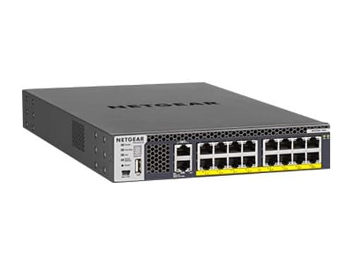 Netgear M4300-16x Hallittu L3 10g Ethernet (100/1000/10000) Power Over Ethernet -tuki 1u Musta