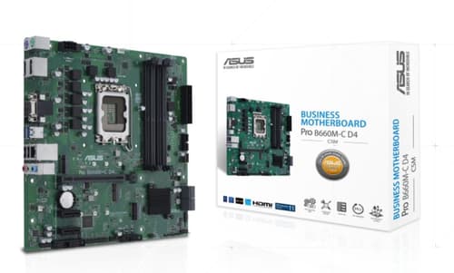 Asus Pro B660m-c D4-csm Ddr4 Lga 1700 Micro-atx Bundkort billede