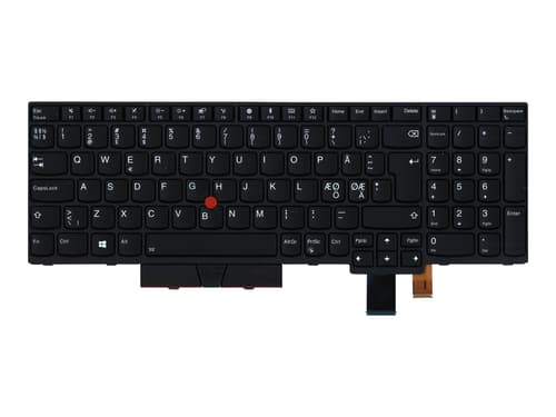 Produktfoto för Lenovo Chicony - Laptop tagentbord - till ersättning - Nordisk - Svart