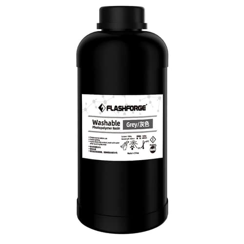 FlashForge Washable Resin Grey 1L 3D Printing Resin