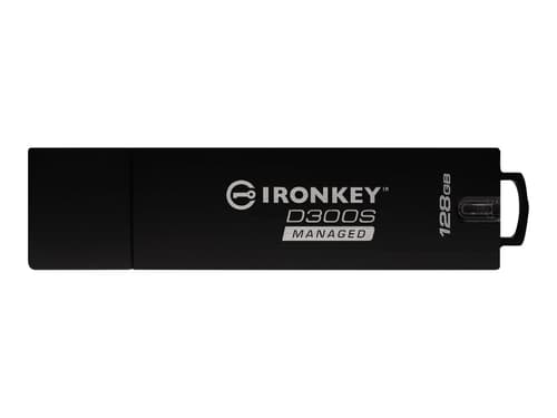 Kingston Technology Ironkey 128 Gb D300s Aes 256 Xts Krypteret Usb-drev 128gb Usb-a Sort
