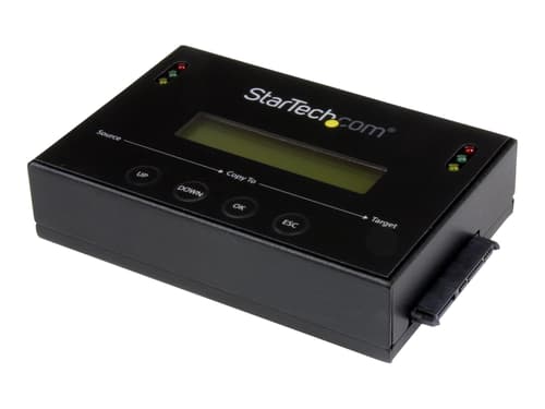 StarTech 11 Standalone Hard Drive Duplicator with Disk Image Library Manager For Backup & Restore, Store Several Images on one 2.53.5 SATA Drive, HDDSSD Cloner, No PC Required - TAA Compliant - Harddisk-duplikator - 2 bays (SATA-600) - for P/N: SVA12M5NA